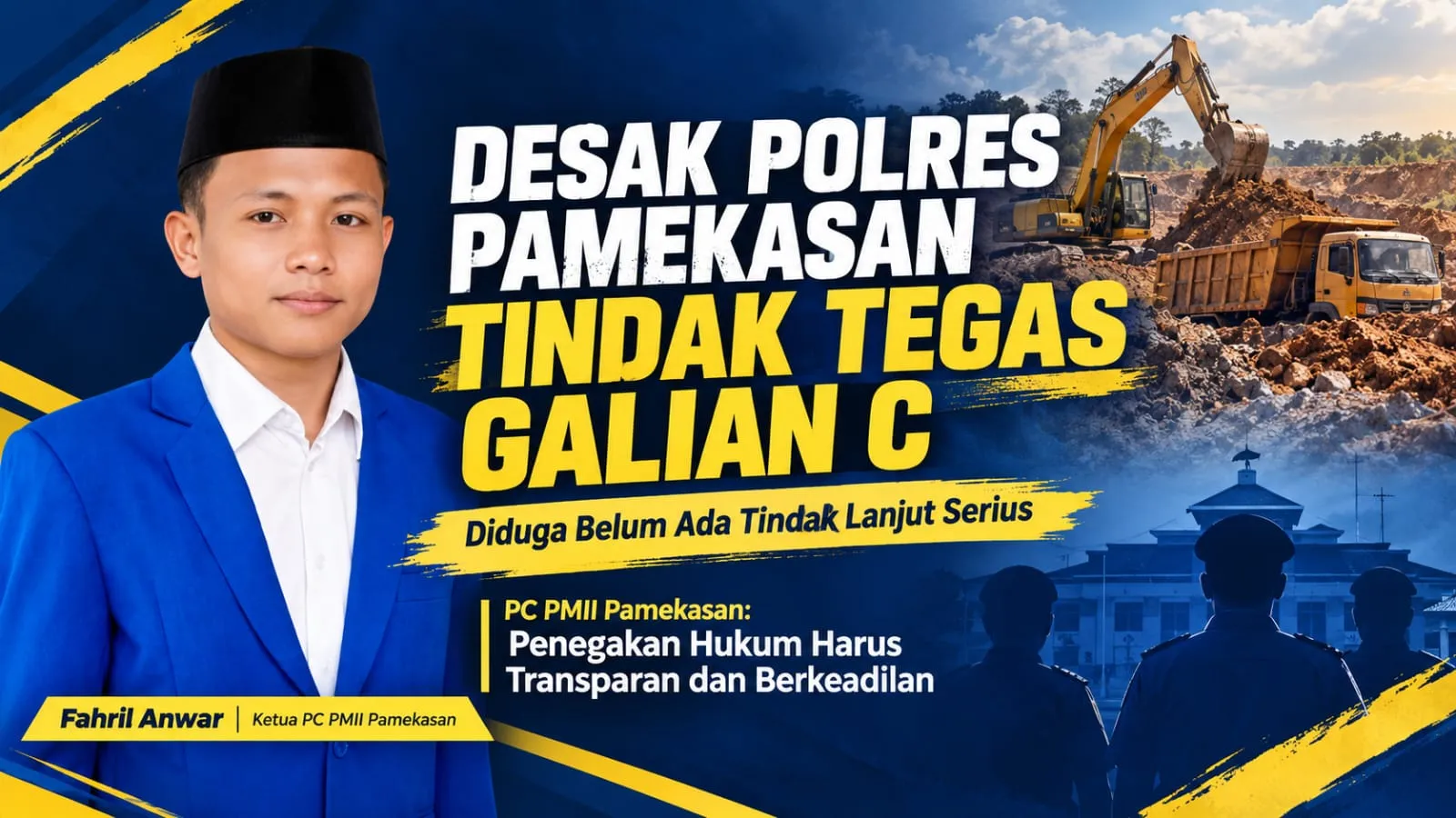 PC PMII Pamekasan Kembali Desak Polres Serius Tindak Tambang Ilegal