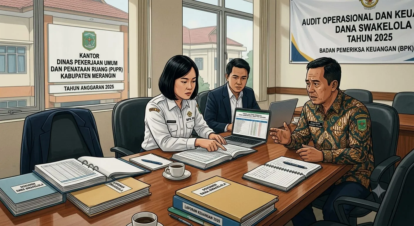 BPK Temukan Dana Swakelola PUPR Merangin Tidak Sesuai Kelebihan Pembayaran