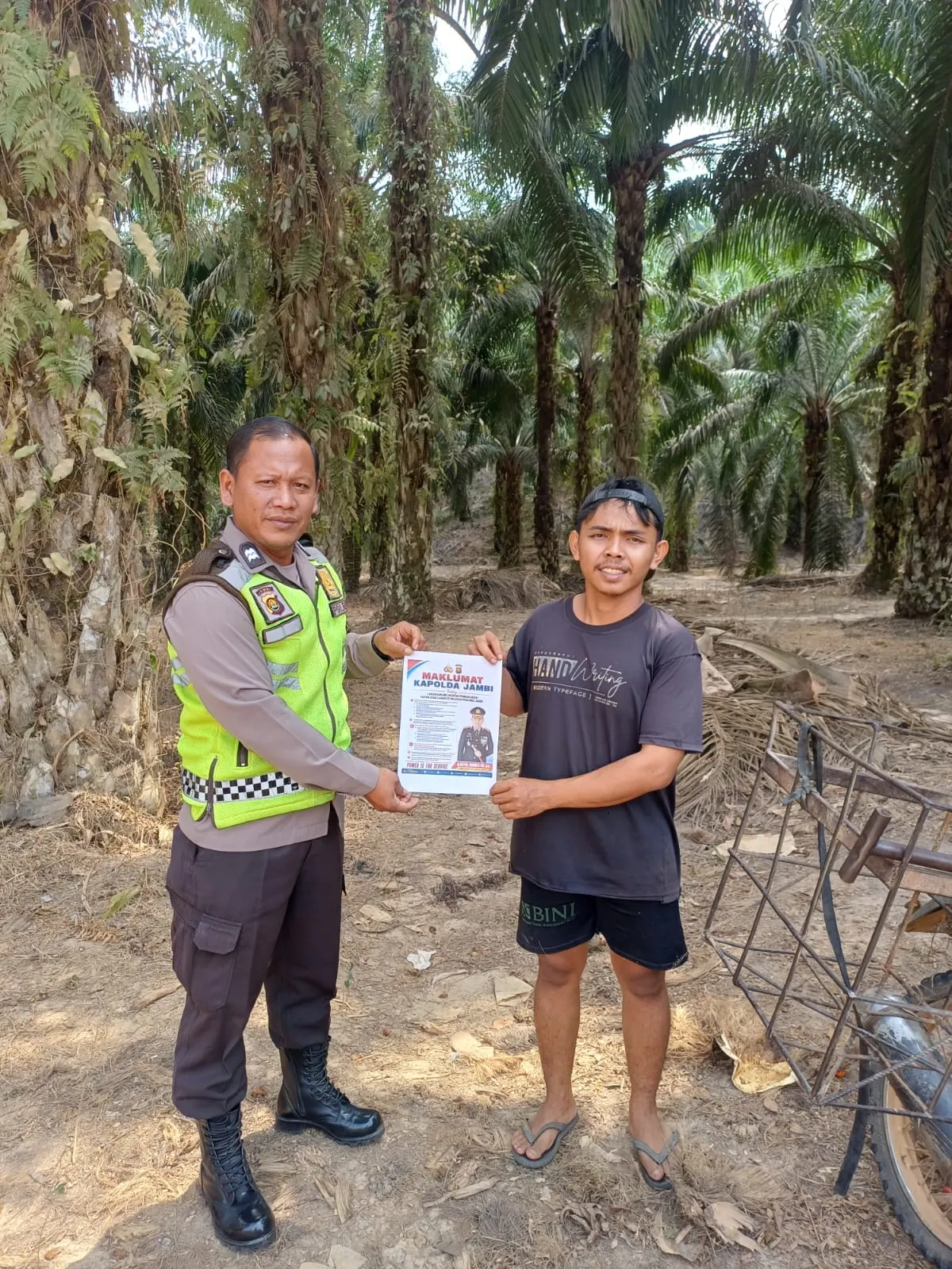 Cegah Karhutla, Kapolda Jambi Buat Maklumat, Polsek  Bahar Selatan Ajak Warga Bersatu 