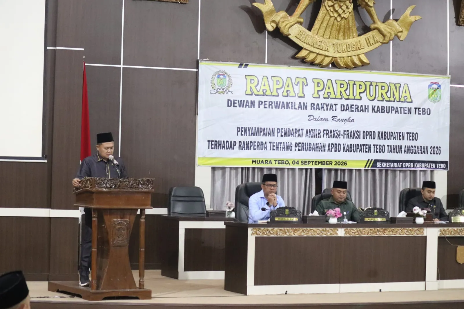 BLUD Rp17 Miliar, Air Bersih Lubuk Mandarsah dan PT SMS Jadi Sorotan Golkar di Paripurna DPRD Tebo