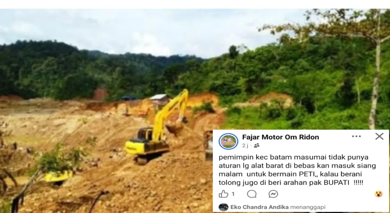 Warga Batang Masumai Sebut Pemimpin Tidak Punya Aturan Lagi Alat Berat Bebas Obrak Abrik