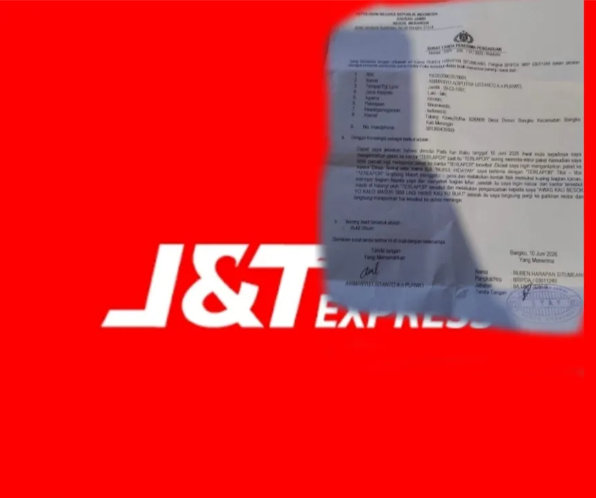 Diduga Melakukan Penganiayaan Kurir JNT, Abi Resmi Laporkan Sekdin Sosial ke Polres Merangin