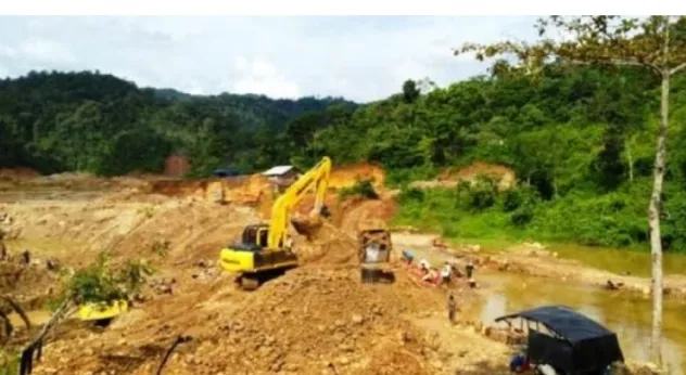 Wilayah Administrasi Dirusak Pengusaha PETI Dari Luar, Pajak PBB-P2 Bayar, Desa Pulau Baru Meradang