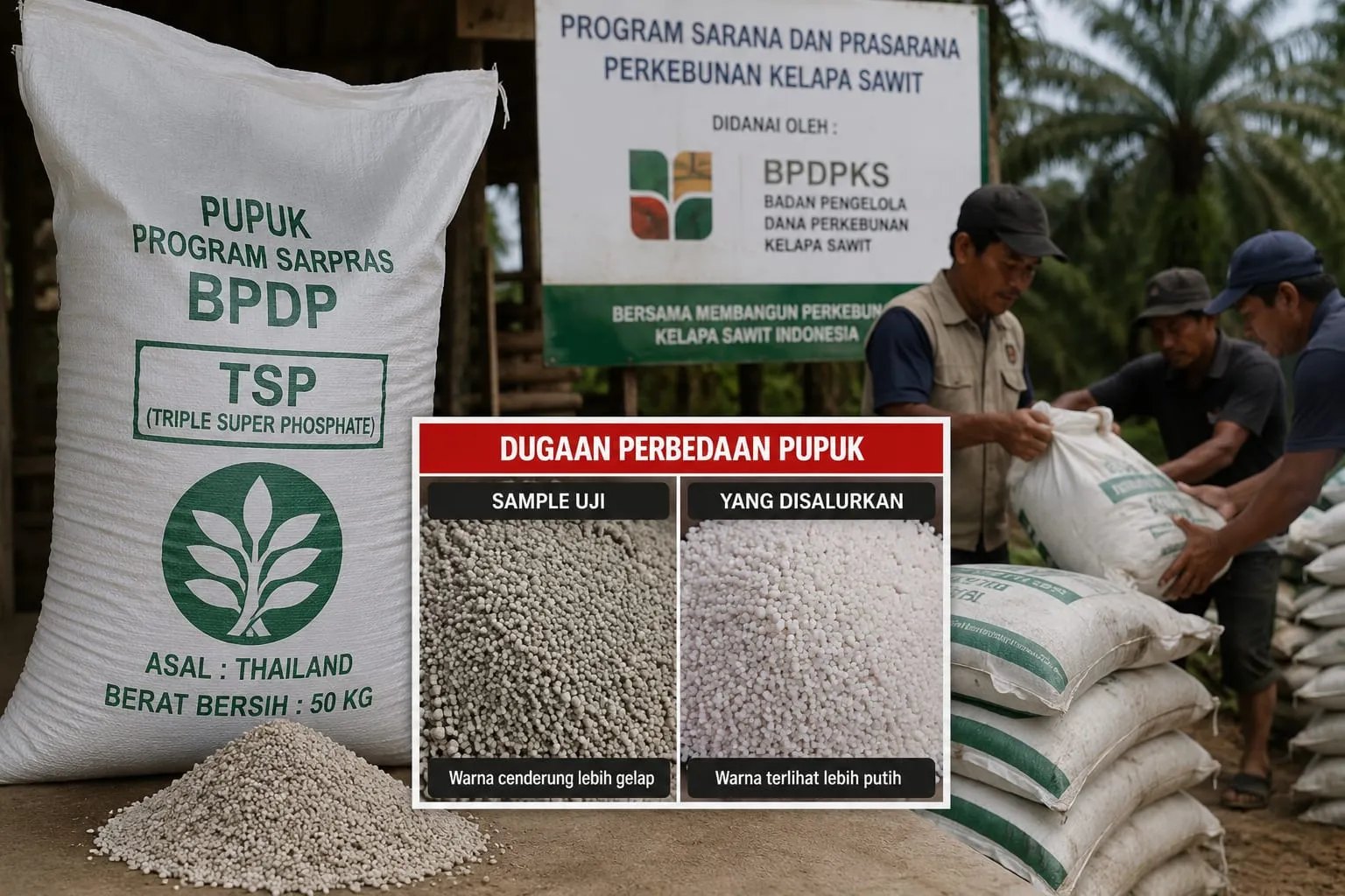 Heboh di Tebo..! Diduga Ada Kejanggalan Pupuk Program BPDP, Sampel Uji Disebut Berbeda dengan yang Disalurkan