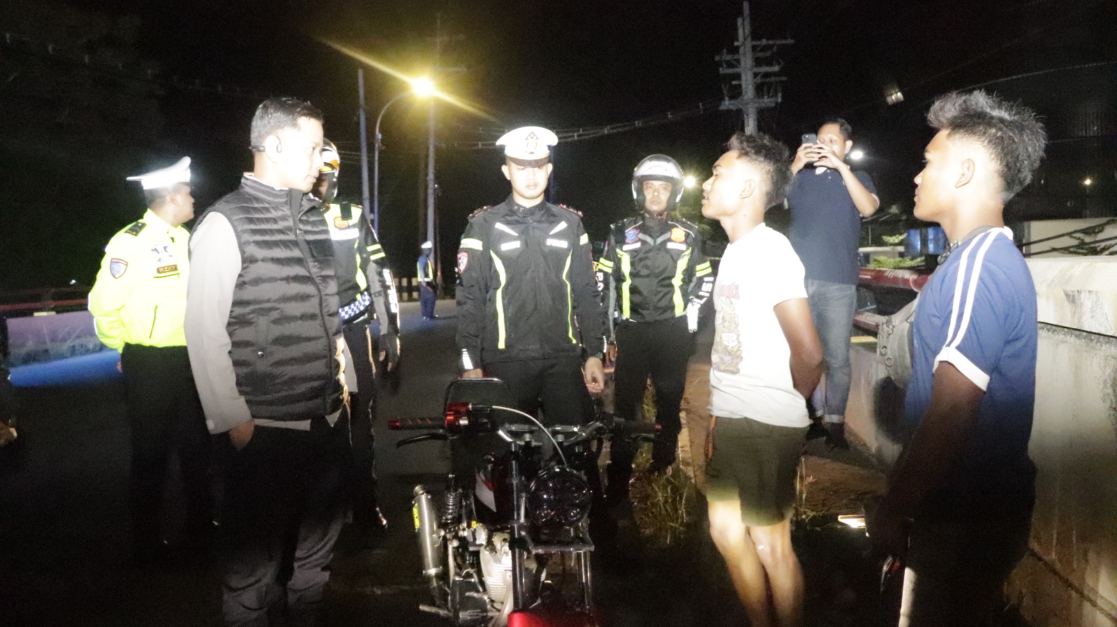 Antisipasi Balap Liar, Kapolres Sumenep Pimpin Langsung Patroli KRYD