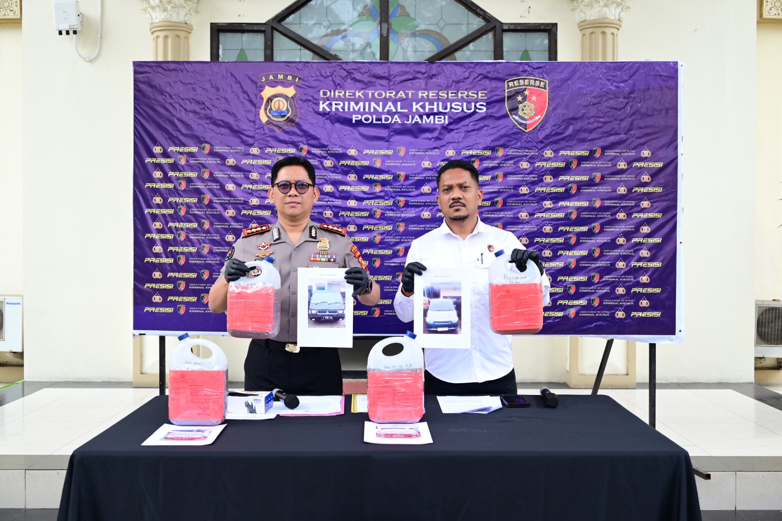 Ditreskrimsus Polda Jambi Tangkap Pelaku Pengangkutan BBM Subsidi Ilegal Aktivitas PETI Merangin