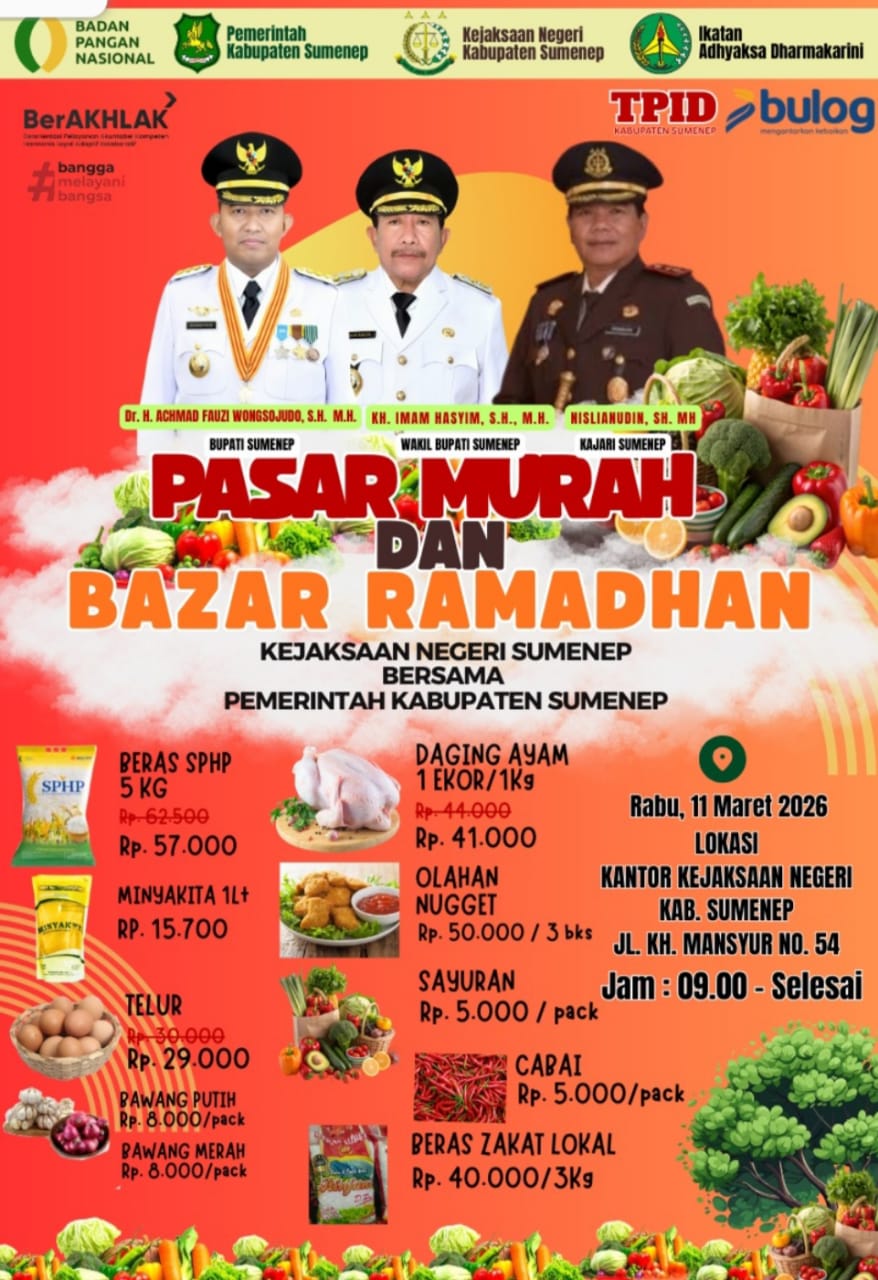 Jelang Ramadhan Pemkab Sumenep Gelar Pasar Murah