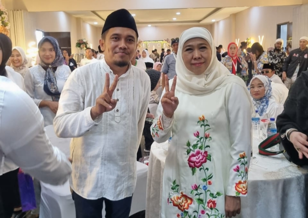 Ketua Repnas Pamekasan, Ach Kusairi Bersama Cagub Jatim, Khofifah Indar Parawansa.