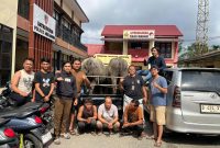 Tiga pelaku dan barang bukti kerbau diamankan polres Merangin 
