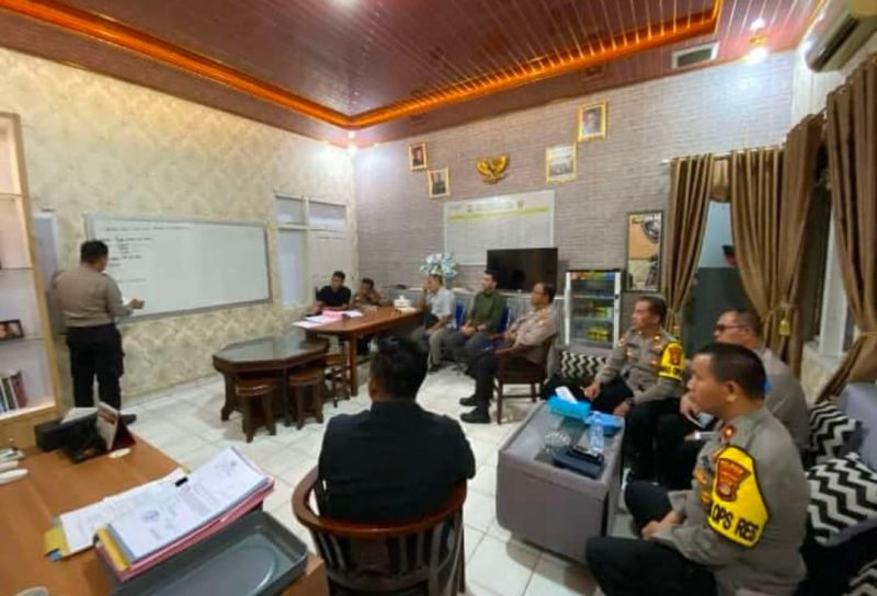Polres Lampung Utara melakukan gelar perkara, Sabtu (22/2/25).
