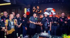 Bambang Soesatyo saat menghadiri Perayaan HUT ke 6, Motor Besar Indonesia (MBI) di Bandung, Sabtu malam, 22/02/2025