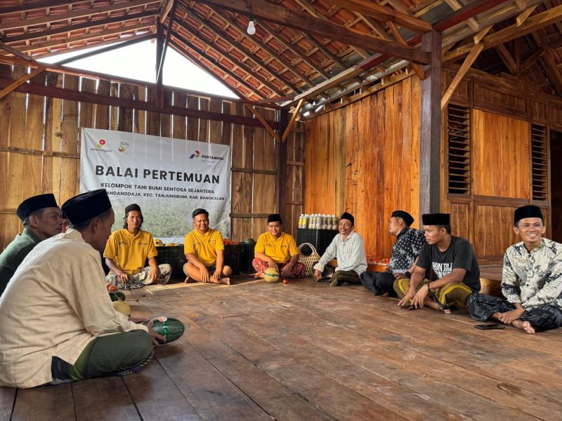 TERLAKSANA: Masyarakat yang tergabung di kelompok Tani Sentosa Sejahtera Tanjungbumi Bangkalan.