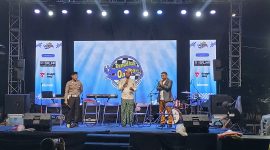 Kegiatan Penanggulangan maraknya balap liar yang diselenggarakan oleh police enjoy di belakang cafe Threefive, Rabu (19/03/2025).