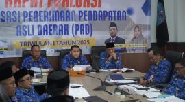 Bupati Merangin Syukur bersama Wakil Bupati Merangin Khafid dan sekda Fajarman pimpin Rapat Realisasi PAD Merangin Bersama OPD