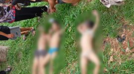 Tiga bocah ditemukan tewas tenggelam di danau depan Mall Metropolis, Tangerang, Senin (17/03/2025).