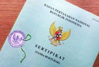 Dokumen sertifikat tanah