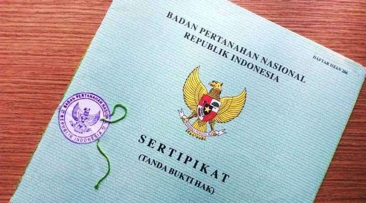 Dokumen sertifikat tanah