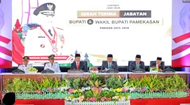 Sertijab Bupati dan Wakil Bupati Pamekasan Periode 2025-2030.