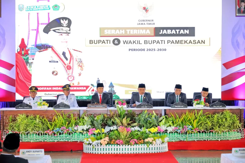 Sertijab Bupati dan Wakil Bupati Pamekasan Periode 2025-2030.