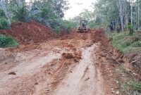 Pemerintah Merangin melalui dinas PU perbaikan Jalan Mekar limau manis dan Rantau Limau Manis 