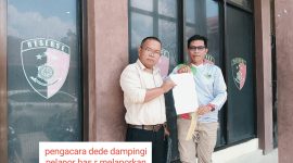 Pengacara Dede Riskadinata Dampingi Ketua AJT Bas R Membuat Laporan Polisi di Polres terkait pelecehan Profesi Wartawan Merangin 