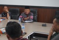 Wakil Bupati Merangin Khafid Moein memimpin Rapat bersama asisten 1