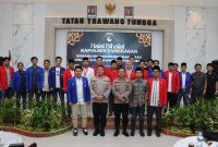 Kapolres Pamekasan Bersama Organisasi Cipayung (PMII,HMI dan GMNI).