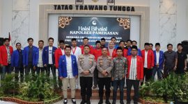 Kapolres Pamekasan Bersama Organisasi Cipayung (PMII,HMI dan GMNI).
