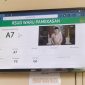 Bupati sebelumnya, Baddrut Tamam tampak masih terpampang di layar antrean Poli klinik RSUD Waru, Rabu (16/04/2025).