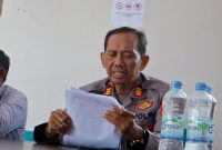 Penanggung Jawab utama penegakan hukum kasus pencemaran nama baik, AKP Tamsil Efendi saat menjabat Kapolsek Kadur.