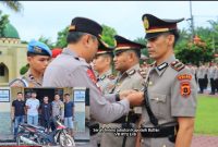 Serah terima jabatan Kapolsek Bathin VIII IPTU Erik Kurniawan dari Kapolres Sarolangun 