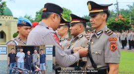 Serah terima jabatan Kapolsek Bathin VIII IPTU Erik Kurniawan dari Kapolres Sarolangun 