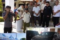 Mahasiswa saat melakukan aksi depan gedung DPRD 