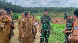 Wakil bupati Merangin H A Khafid dan Dandim 0420/Sarko, Survei Rencana Lahan Unit Kompi Produksi
