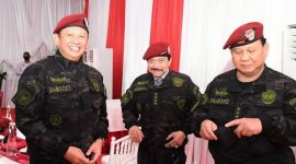 Bamsoet, A.M Hendropriyono dan Presiden Prabowo,