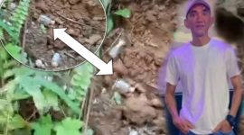 Ketua F-BPM Masroni dan bekas obat obatan Rs Raudah masuk pemukiman warga 