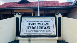 Kantor Polsek Larangan, Pamekasan, Madura.