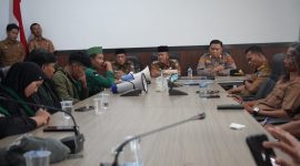 Wabup Kapolsek Kota dan Asisten bersama HMI 