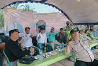 Fota bersama Kades SE Tabir Timur dan Tabir Ilir, Waka Polsek diarena Singkut Sungai Bulian 