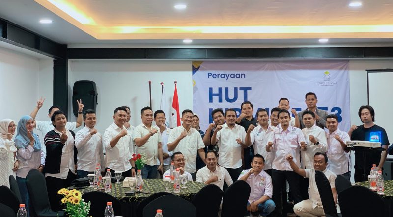 Jajaran pengurus BPC HIPMI Pamekasan di acara HUT HIPMI Ke 53 di Odaita Hotel, Senin (10/6/2025).