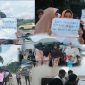 Foto Warga Tambang Baru melakukan Aksi Protes ke PT AIP
