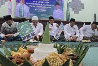 Keterangan: Jajaran Pengurus DPC PKB Bangkalan bersama Organisasi sayap menggelar khataman Al Quran. (Dok/Istimewa)