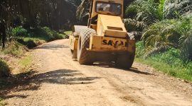 PT sumber guna Nabatin perbaikan jalan petani 