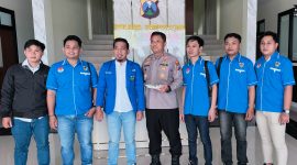 Dalam rangka HUT Bhayangkara ke 79, DPD KNPI Pamekasan mengunjungi Polres Pamekasan, Rabu (2/7/2025).