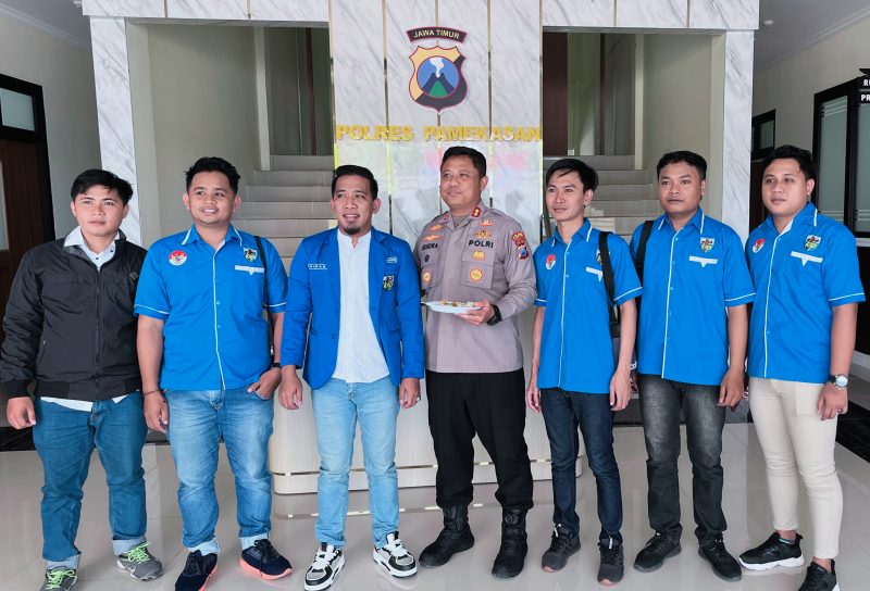 Dalam rangka HUT Bhayangkara ke 79, DPD KNPI Pamekasan mengunjungi Polres Pamekasan, Rabu (2/7/2025).