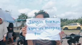 Foto ilustrasi warga protes ke PT AIP 