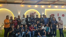 Foto bersama Kapolres Merangin AKBP Kiki bersama wartawan Merangin 