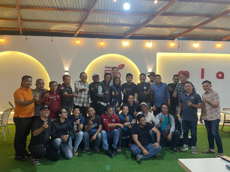 Foto bersama Kapolres Merangin AKBP Kiki bersama wartawan Merangin 