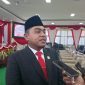 Ketua DPRD Pamekasan, Ali Masykur saat dimintai keterangan usai mengikuti pidato kenegaraan Presiden RI di Ruang Sidang DPRD Setempat, Jum'at (15/08/2025)
