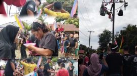 Semarak HUT RI ke 80 desa Pulau Baru 